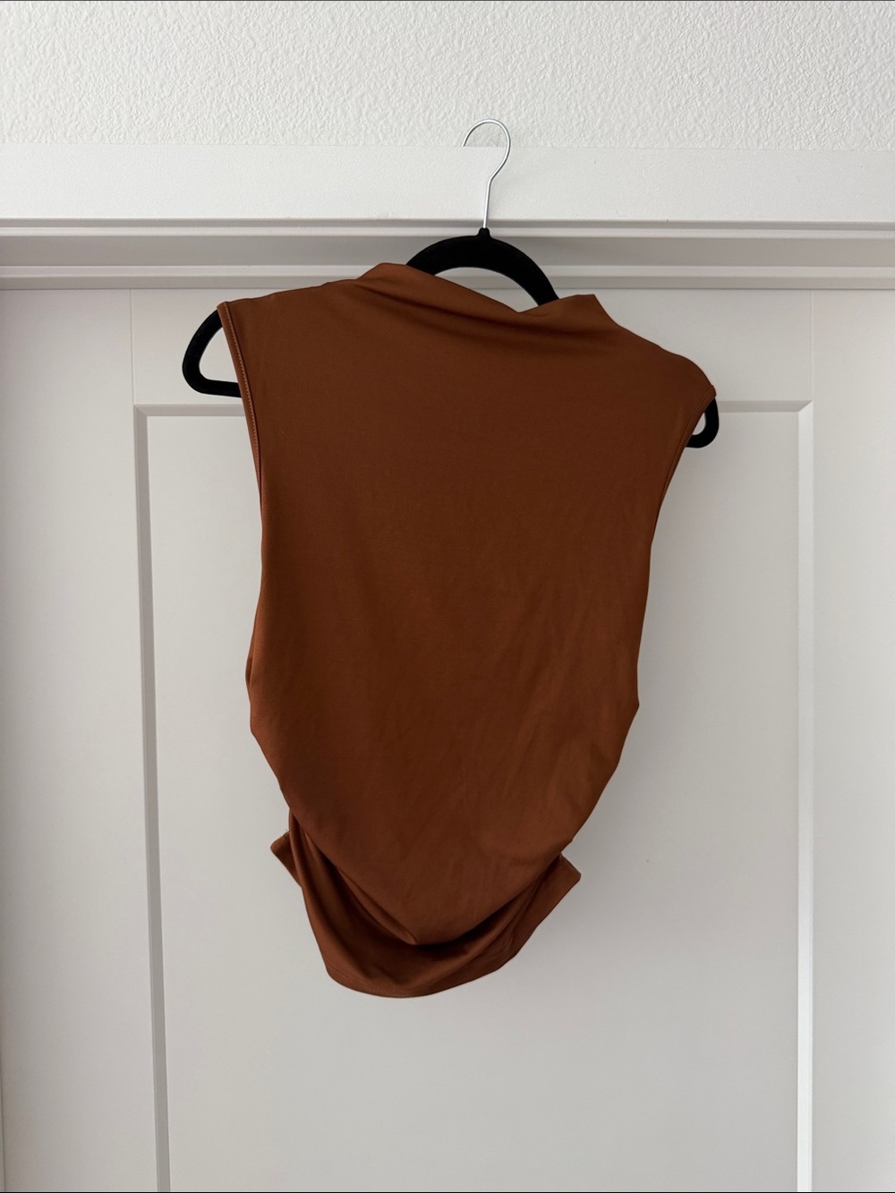 SHEIN Rust Brown Sleeveless Bodysuit